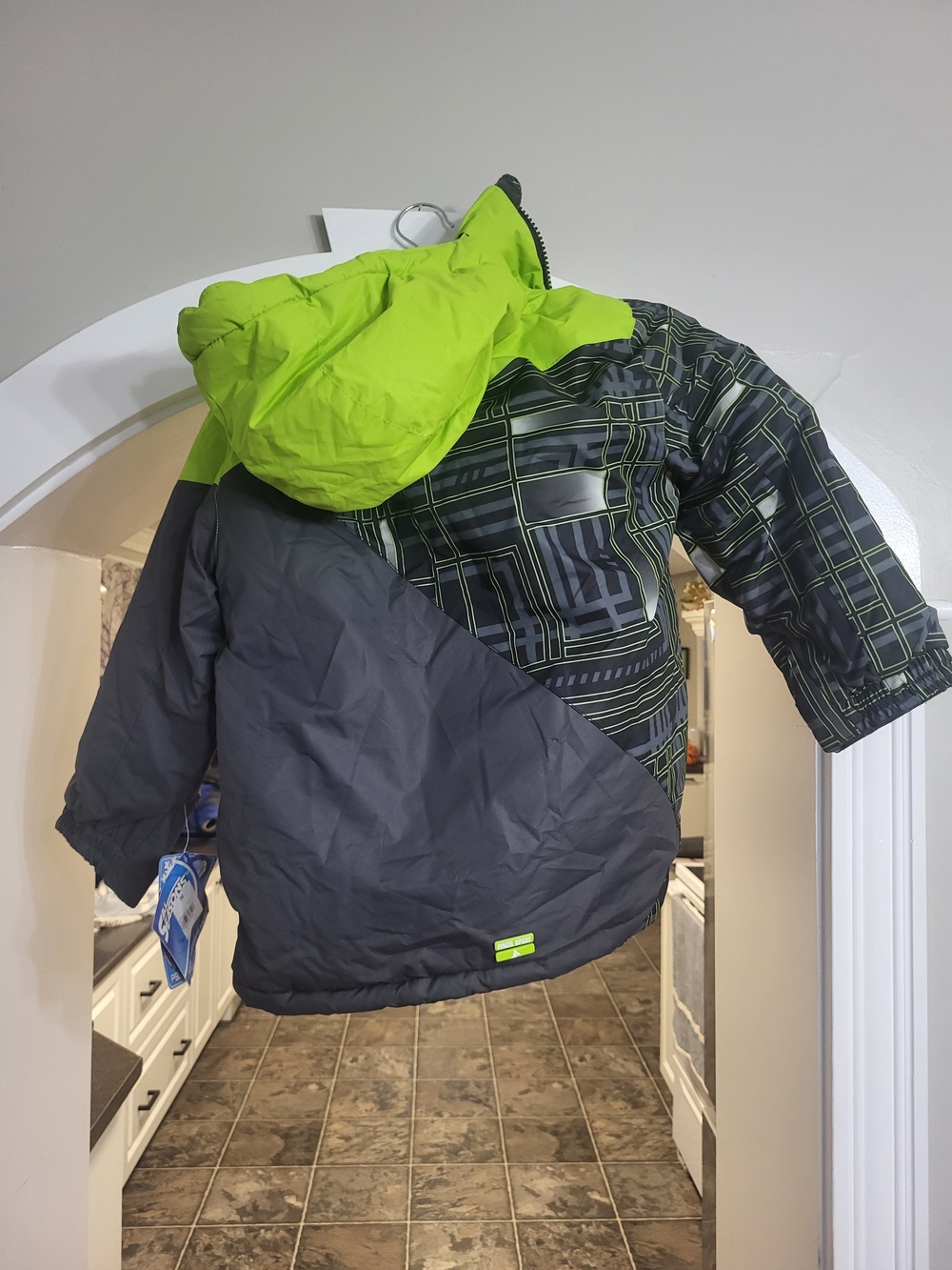 Element Boys' Neon Green & Gray Puffer Jacket - Picture 5 of 5